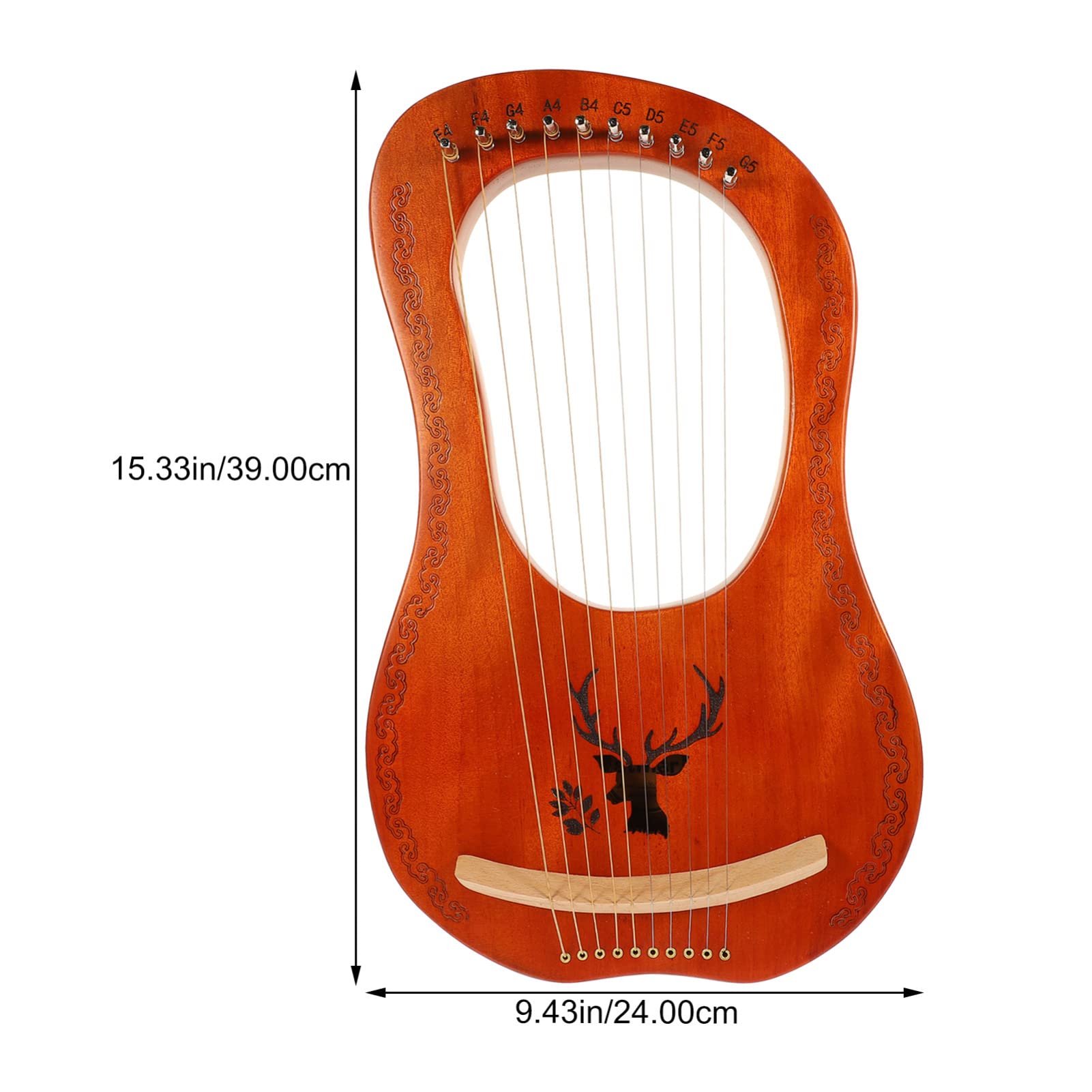 楽器、三角ハープ Amazon | ERINGOGO 1 セット 十音竪琴 ヴィンテージ楽器 初心者のため